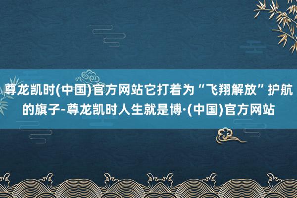 尊龙凯时(中国)官方网站它打着为“飞翔解放”护航的旗子-尊龙凯时人生就是博·(中国)官方网站